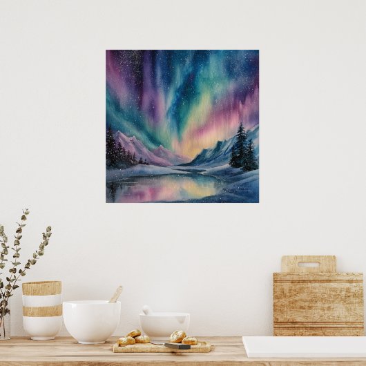 Poster Aurora Borealis (Cuisine)