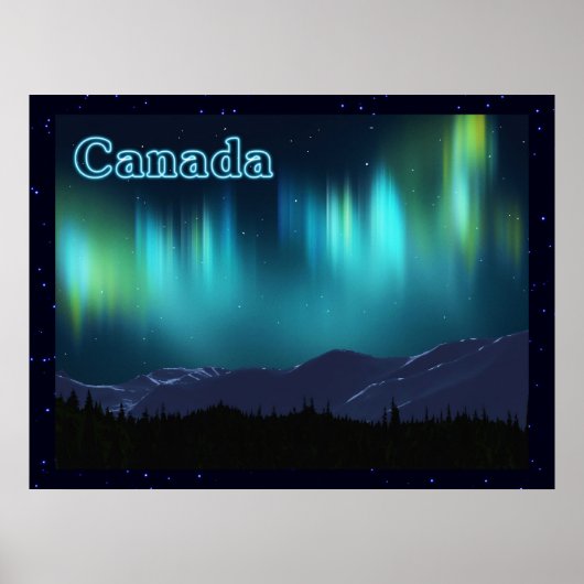 Poster Aurora Borealis (Devant)
