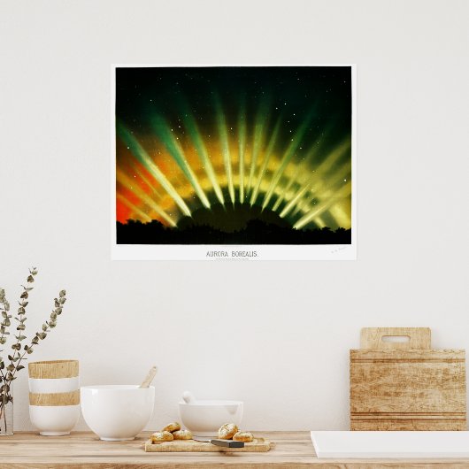 Poster Aurora Borealis (Cuisine)