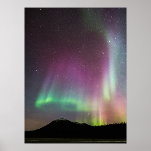 Poster Aurora Borealis | Alaska Brooks Range, Alaska (Devant)