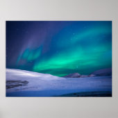 Poster Aurora Borealis beau paysage (Devant)