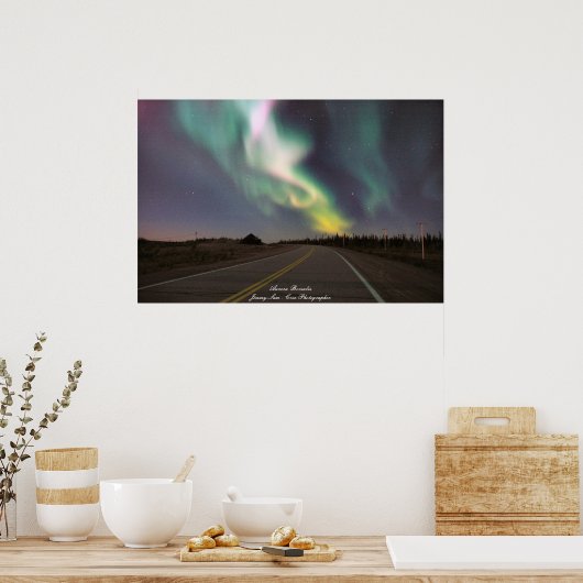 Poster Aurora Borealis - Chisasibi Québec (Cuisine)