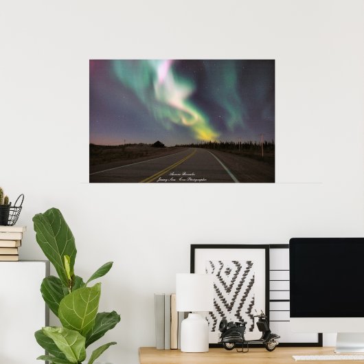 Poster Aurora Borealis - Chisasibi Québec (Bureau à domicile)