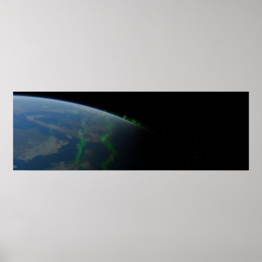 Poster Aurora Borealis de l'espace (Devant)