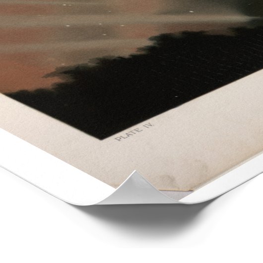 Poster Aurora Borealis de Trouvelot (Coin)