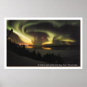 Poster Aurora Borealis et Hale-Bopp Comet (Devant)
