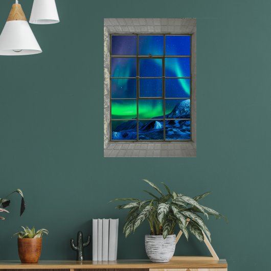 Poster Aurora Borealis Feux (Salon 1)