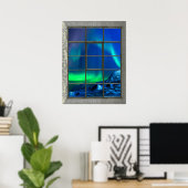 Poster Aurora Borealis Feux (Bureau à domicile)