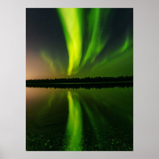 Poster Aurora Borealis Lumières du Nord Norvège (Devant)
