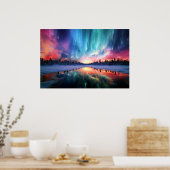 Poster Aurora Borealis, Northern Lights, (Cuisine)