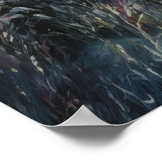 Poster Aurora Borealis Northern Lights Art Imprimer Poste (Coin)