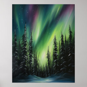 Poster Aurora Borealis Northern Lights Art Imprimer Poste