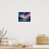 Poster Aurora Borealis Northern Lights Art Imprimer Poste (Cuisine)