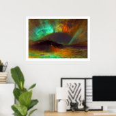 Poster Aurora Borealis par Frederic Edwin Church Imprimer (Bureau à domicile)