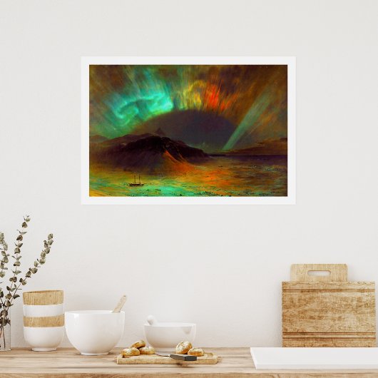 Poster Aurora Borealis par Frederic Edwin Church Imprimer (Cuisine)