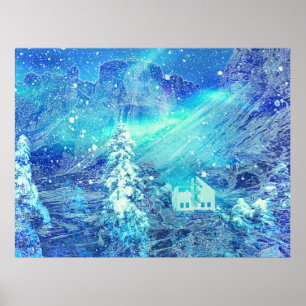 Poster Aurora Dans Les Vallées