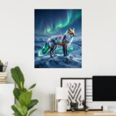 Poster Aurora Fox Frozen Landscape (Bureau à domicile)
