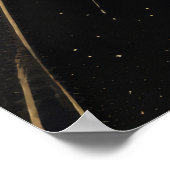 Poster Aurora géométrique dorée (Coin)