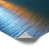 Poster Aurora nuit sur le pont à Reine sur Lofoten (Coin)