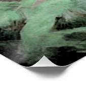 Poster Aurora par Clive Henry nuit pêche rose (Coin)