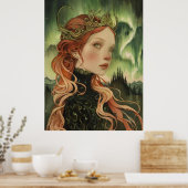 Poster aurore boréale (Cuisine)