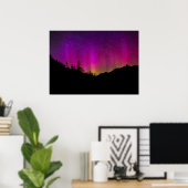 Poster aurores boréales Aurora Borealis étoile ciel (Bureau à domicile)