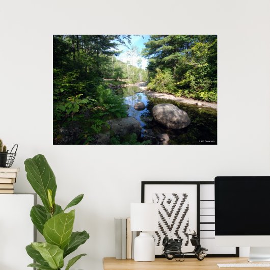 Poster AuSable dans les Adirondacks. imprimer 120 (Bureau à domicile)