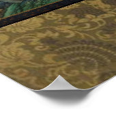 Poster Auspicious pine, bamboo, plum, grue, and turtles (Coin)