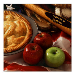 Poster Aussi américain que la tarte aux pommes