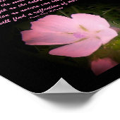 Poster Aussi libre que le vent souffle,...Floral/Poem Pos (Coin)