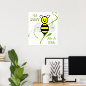 Poster Aussi Occupé Qu'Une Abeille (Bureau à domicile)