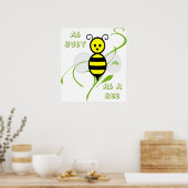 Poster Aussi Occupé Qu'Une Abeille (Cuisine)