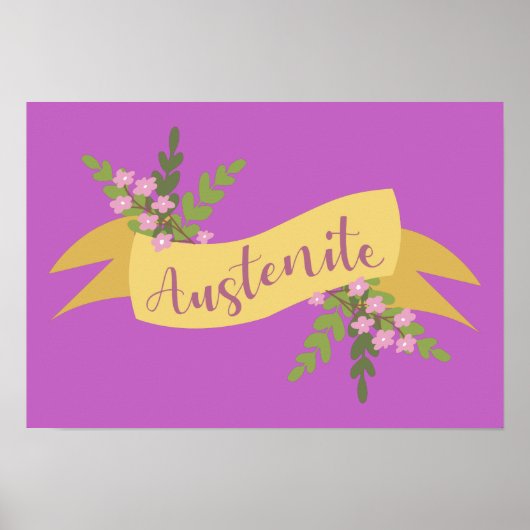 Poster Austenite I (Devant)
