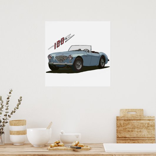 Poster Austin Healey 100 (Cuisine)