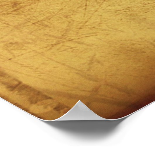 Poster Austin Healey 3000 bleu sur blanc (Coin)