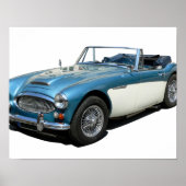 Poster Austin Healey 3000 voiture classique (Devant)
