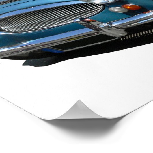 Poster Austin Healey 3000 voiture classique (Coin)