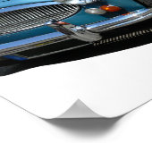 Poster Austin Healey 3000 voiture classique (Coin)