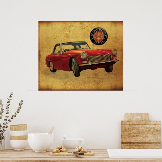 Poster Austin Healey Sprite (Cuisine)