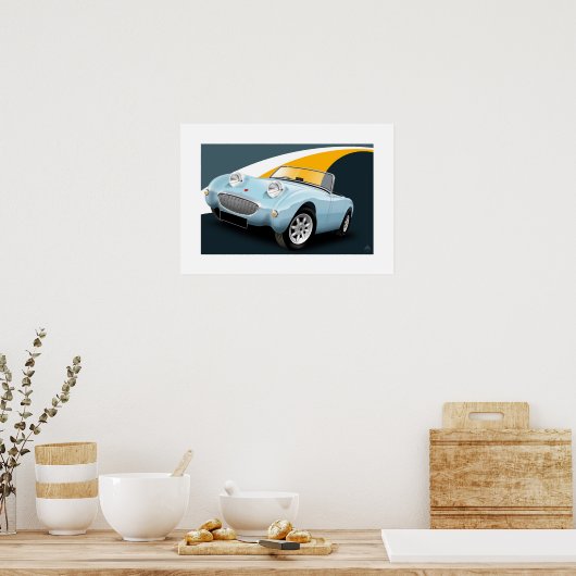 Poster Austin Healey Sprite (Cuisine)