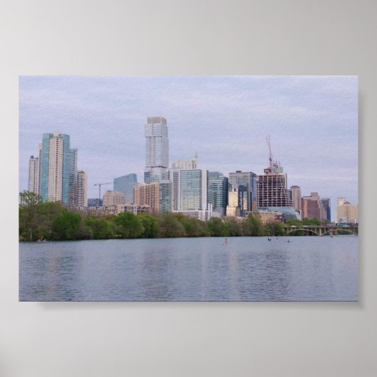 Poster Austin Skyline (Devant)