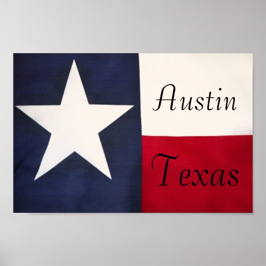 Poster Austin Texas (Voorkant)