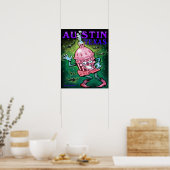 Poster Austin Texas (Keuken)