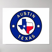Poster Austin Texas (Devant)