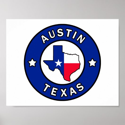 Poster Austin Texas (Devant)