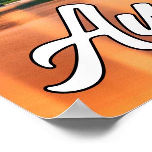 Poster Austin, Texas, États-Unis (Coin)