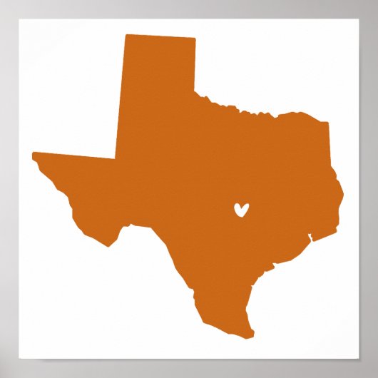 Poster Austin, Texas Love (Devant)