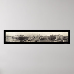 Poster Austin, Texas Panorama Photo 1910