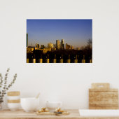 Poster Austin Texas Skyline (Cuisine)