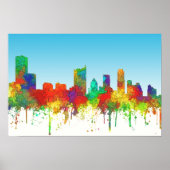 Poster Austin Texas Skyline-SG (Devant)